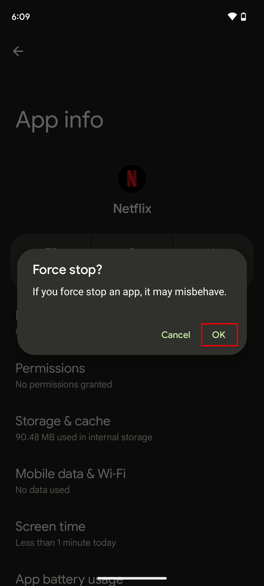 How to force close Netflix on Android 4