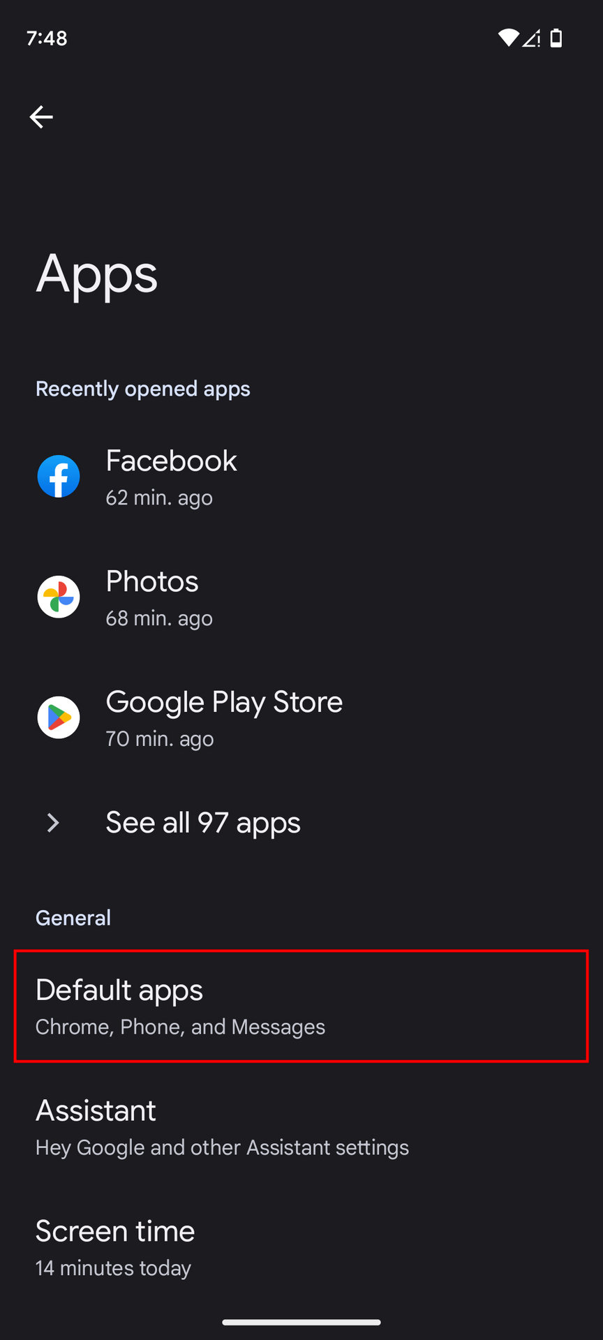 How to manage default apps on Android 13 2