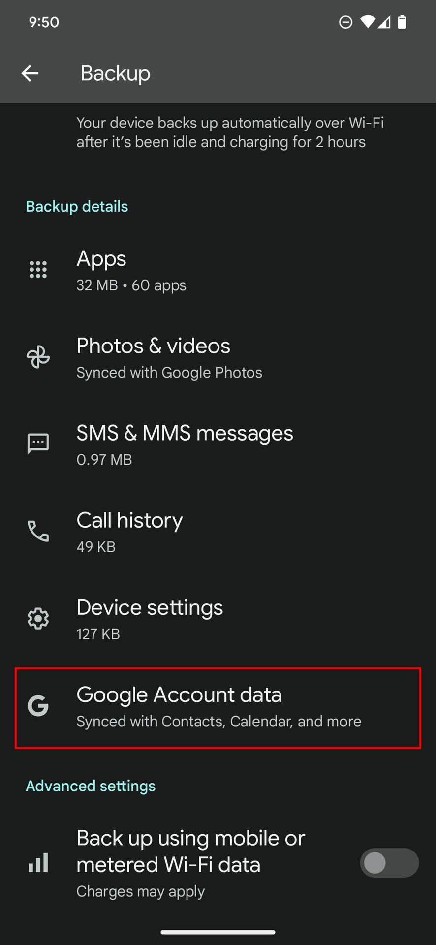 How to set up Contacts syncing to Google on Android 3