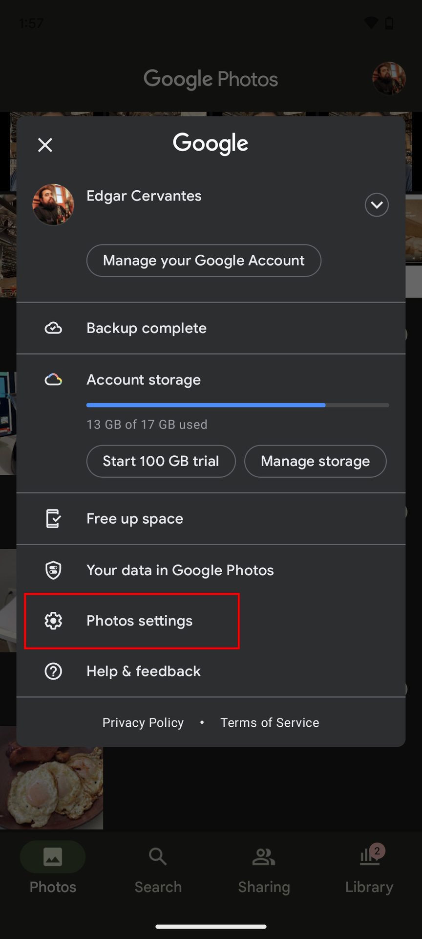 How to sync your images to Google Photos 2