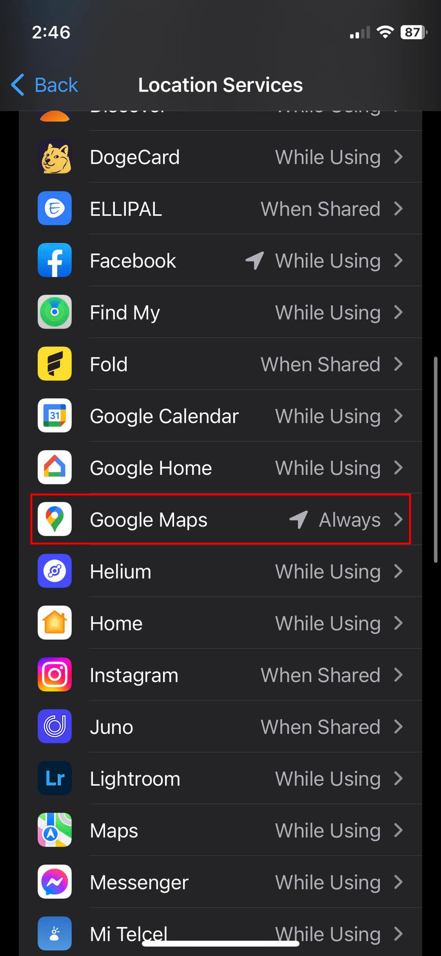 How to turn off GPS for Google Maps on iPhone 3