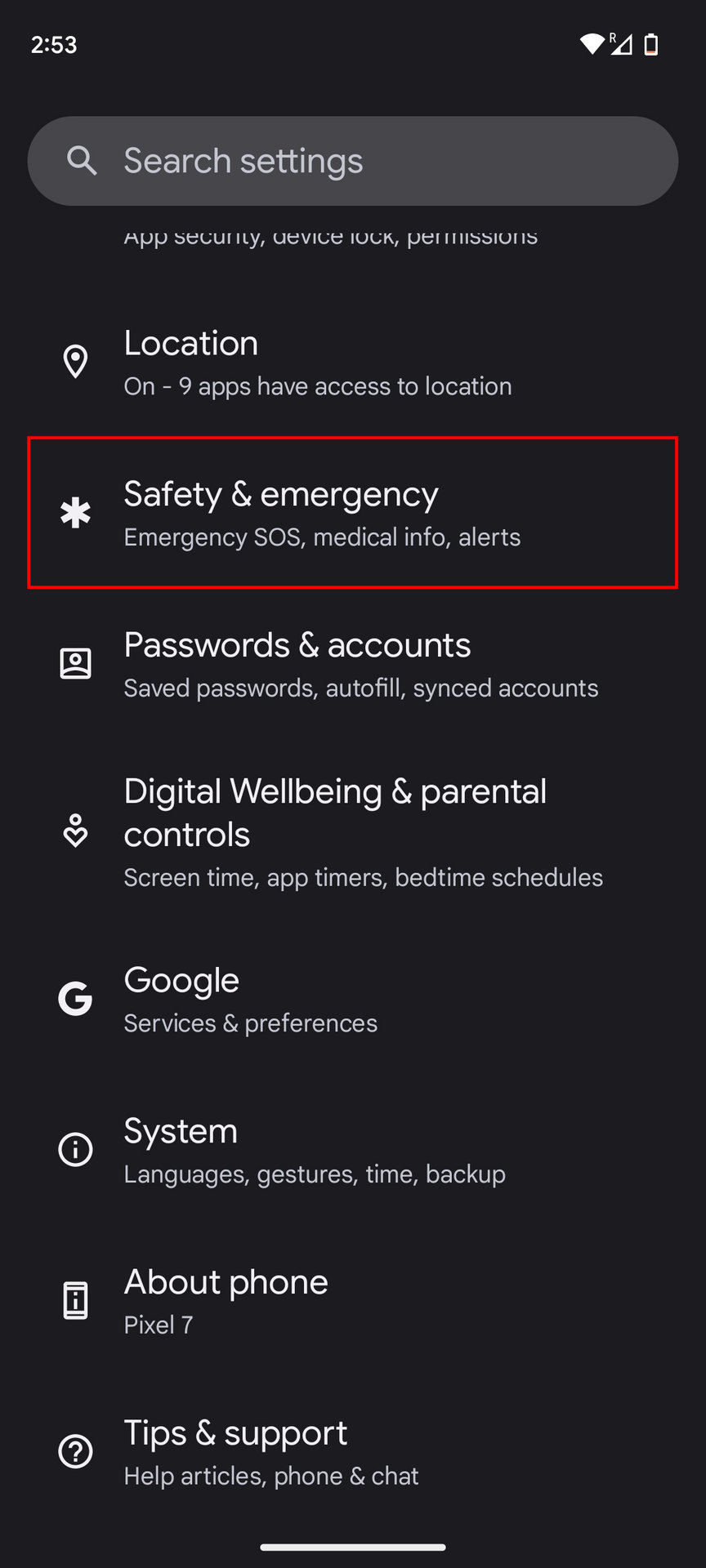 How to turn off amber alerts on Pixel 7 1