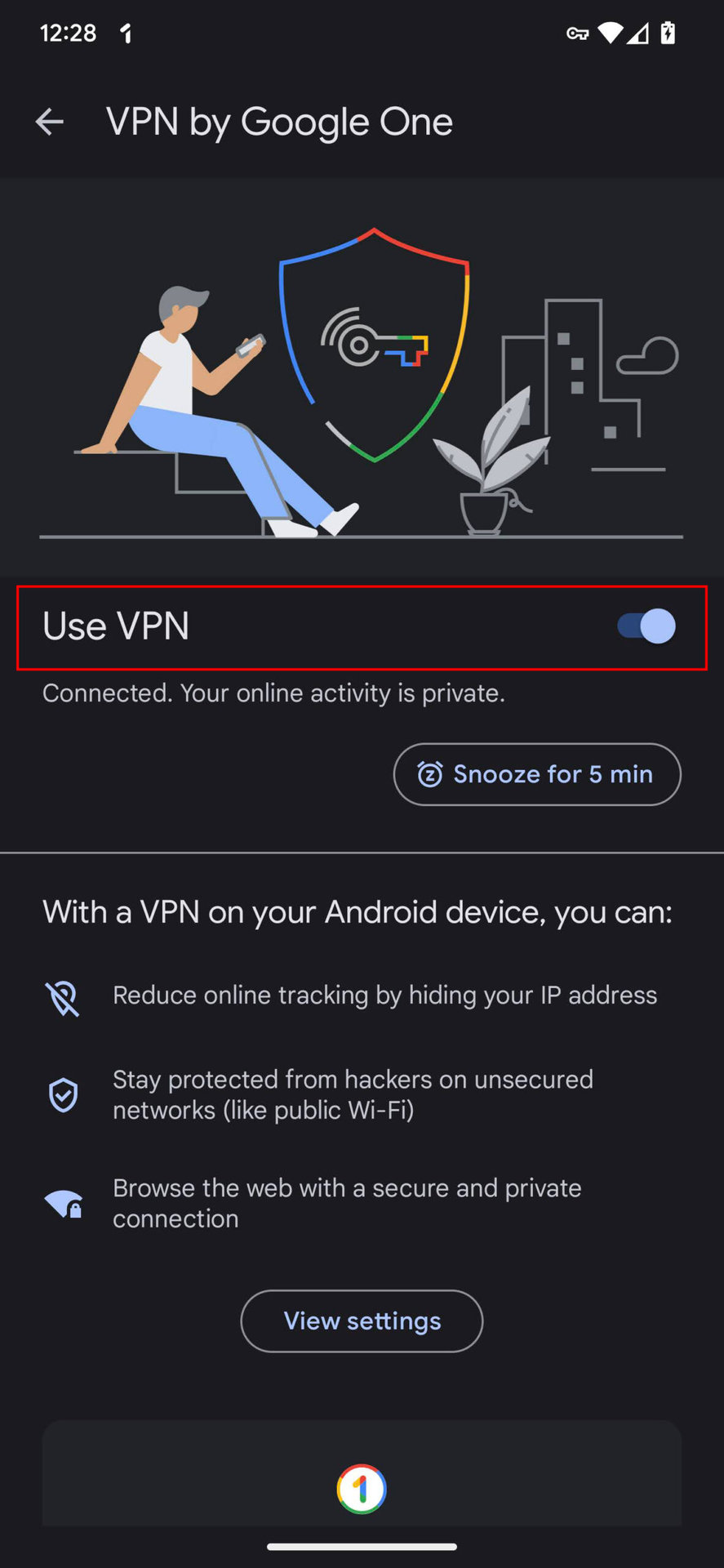 How to turn on Google One VPN on Android 3