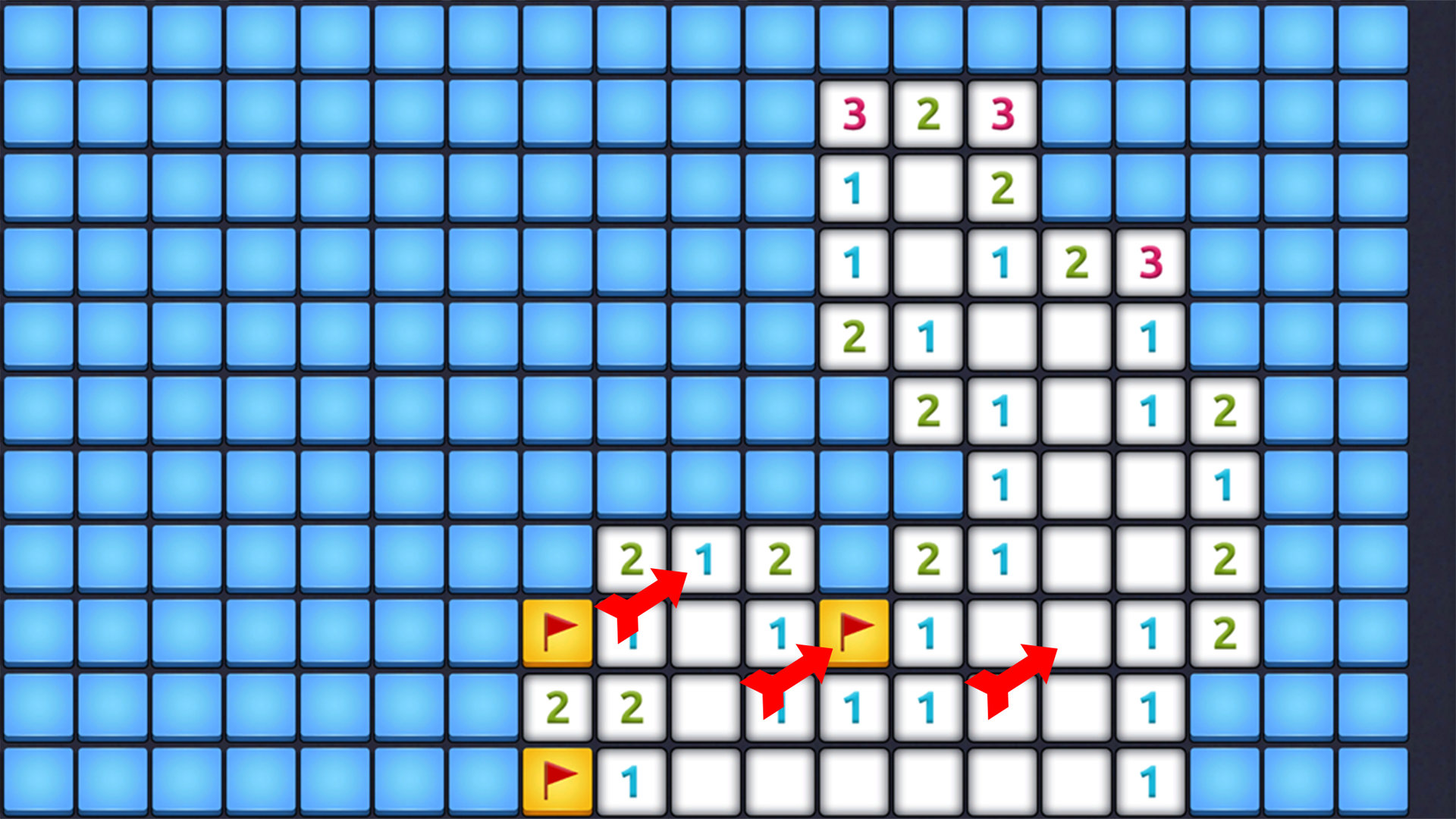 Minesweeper Three Kinds of Square