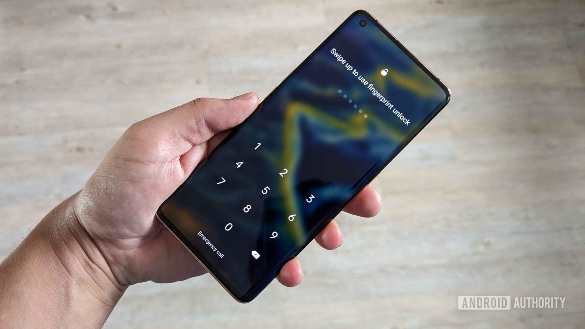 Oppo Find X2 Pro pin code unlock screen