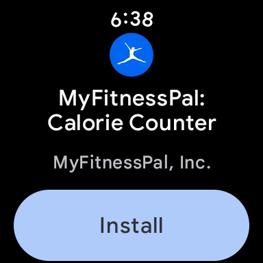 Pixel Watch Screenshot MyFitnessPal Install