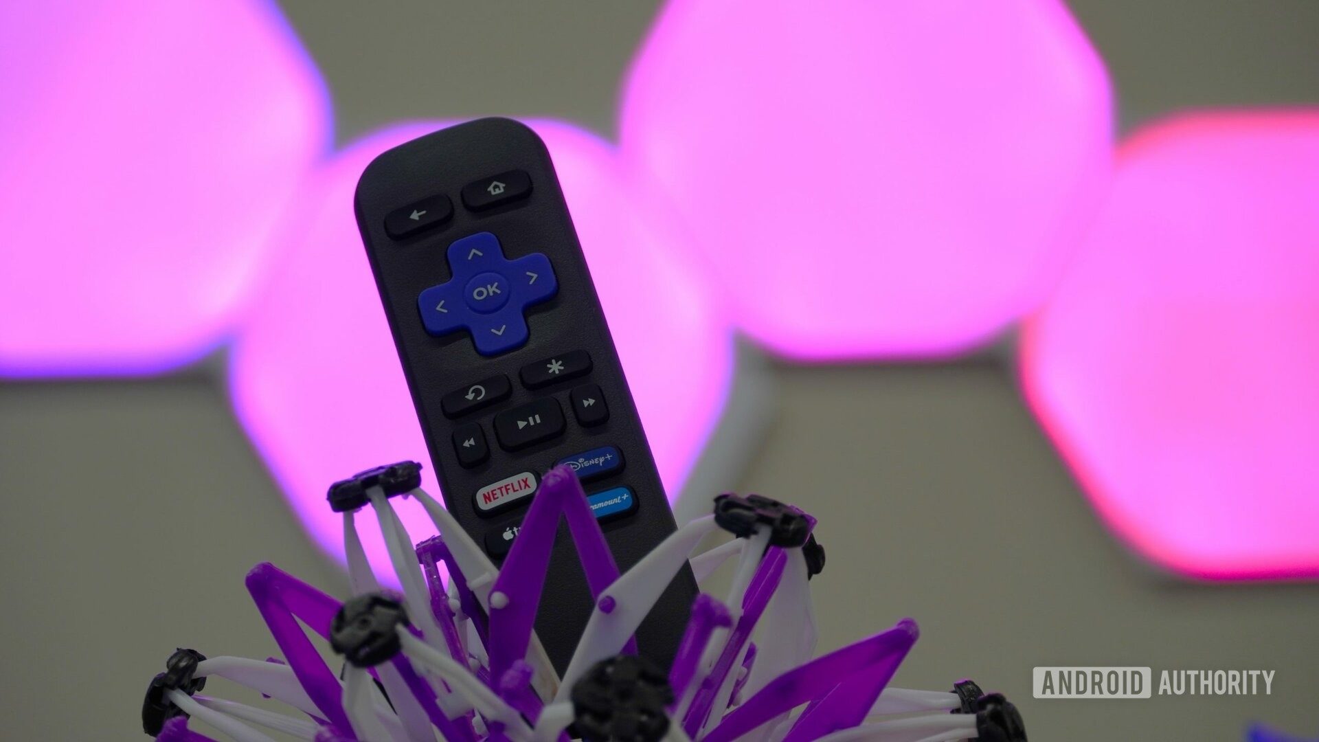 Roku Express remote pink lights