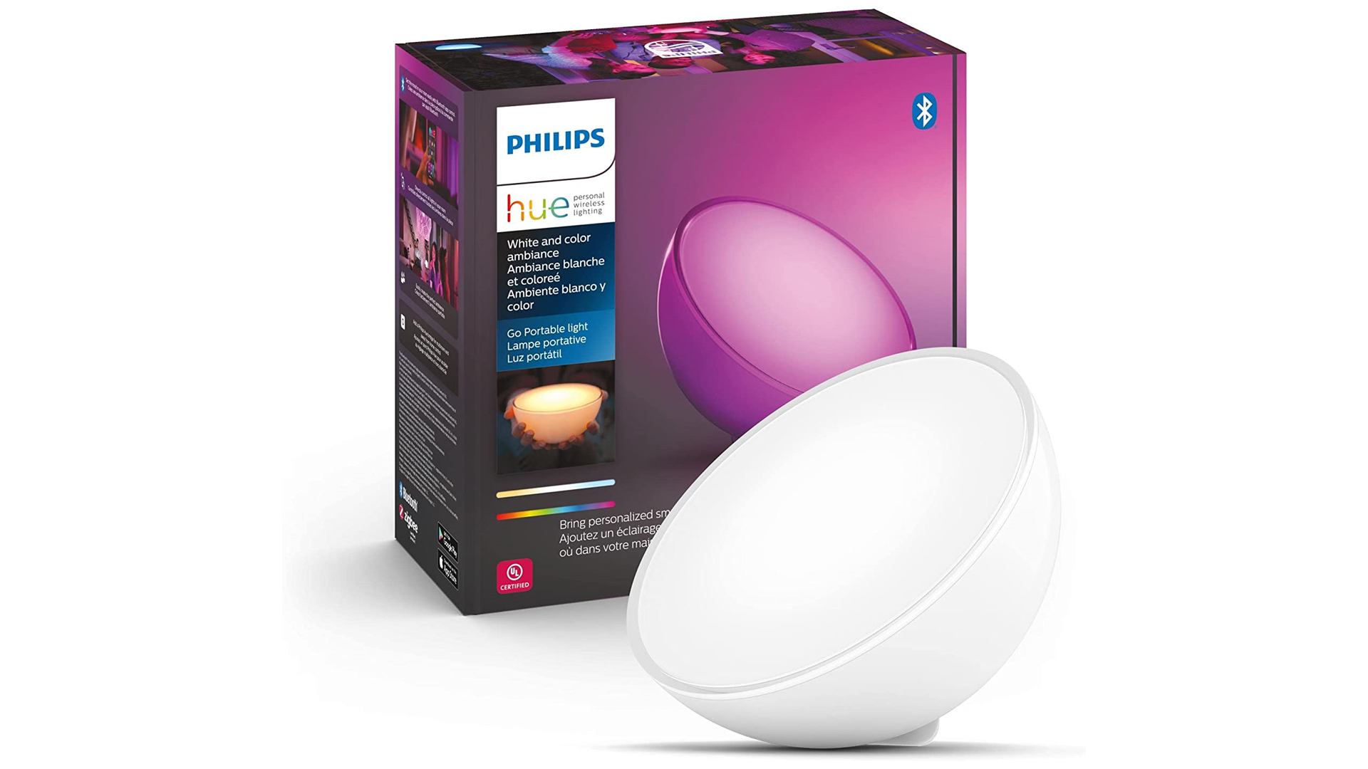 The Philips Hue Go smart lamp