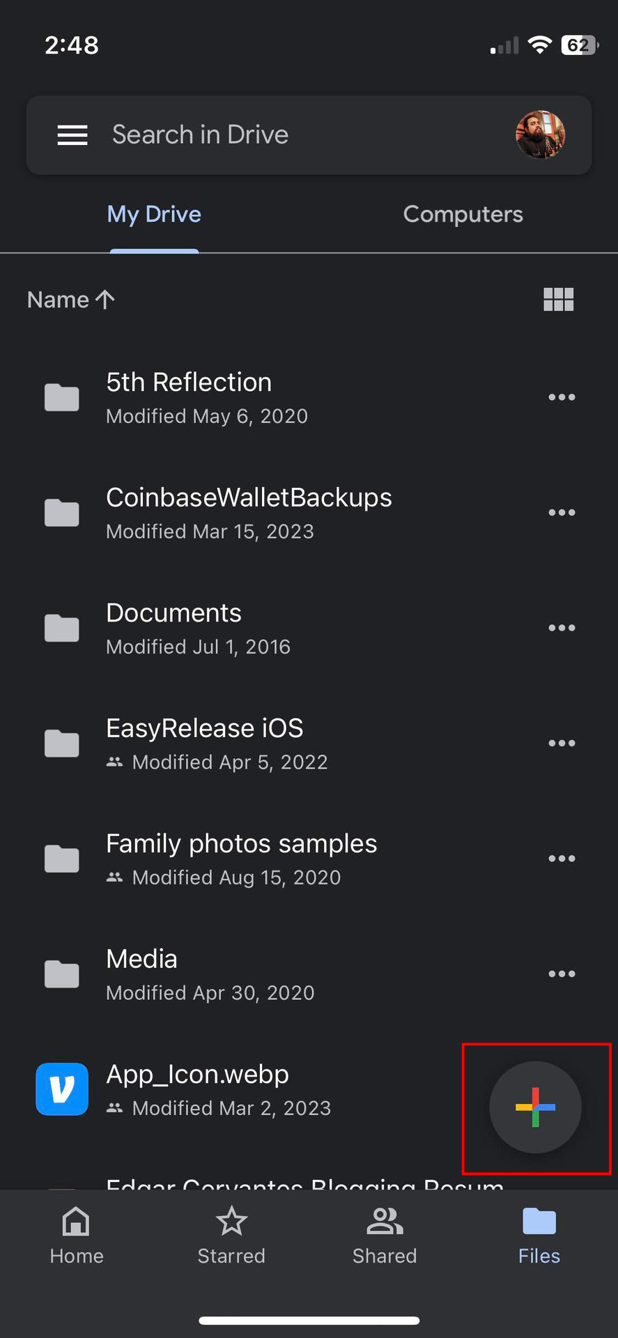 Transfer photos from iPhone to Android using Google Drive 1