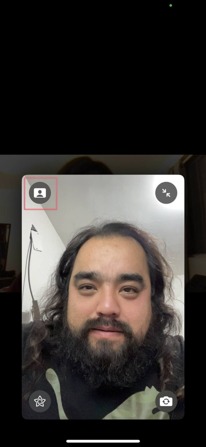 How to turn on portrait mode and blur your background on Facetime