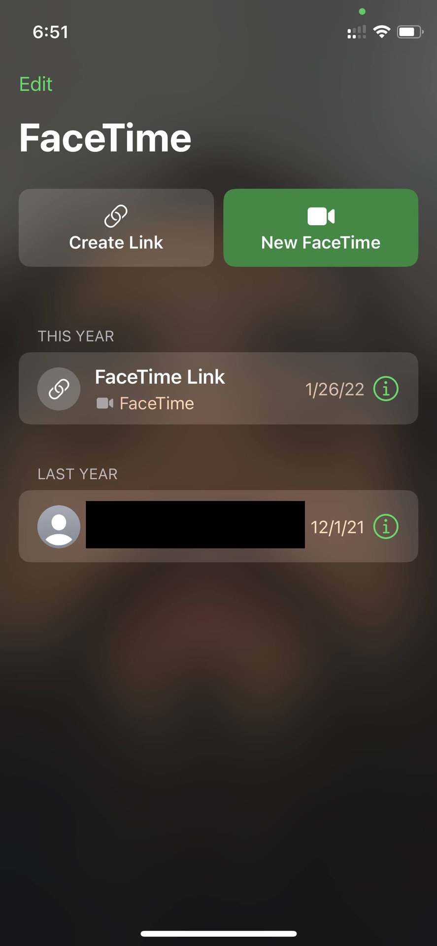 Turn on Facetime portrait mode from the Control Center 1