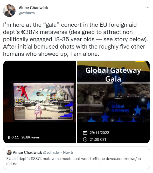 Vince Chadwick EU metaverse tweet