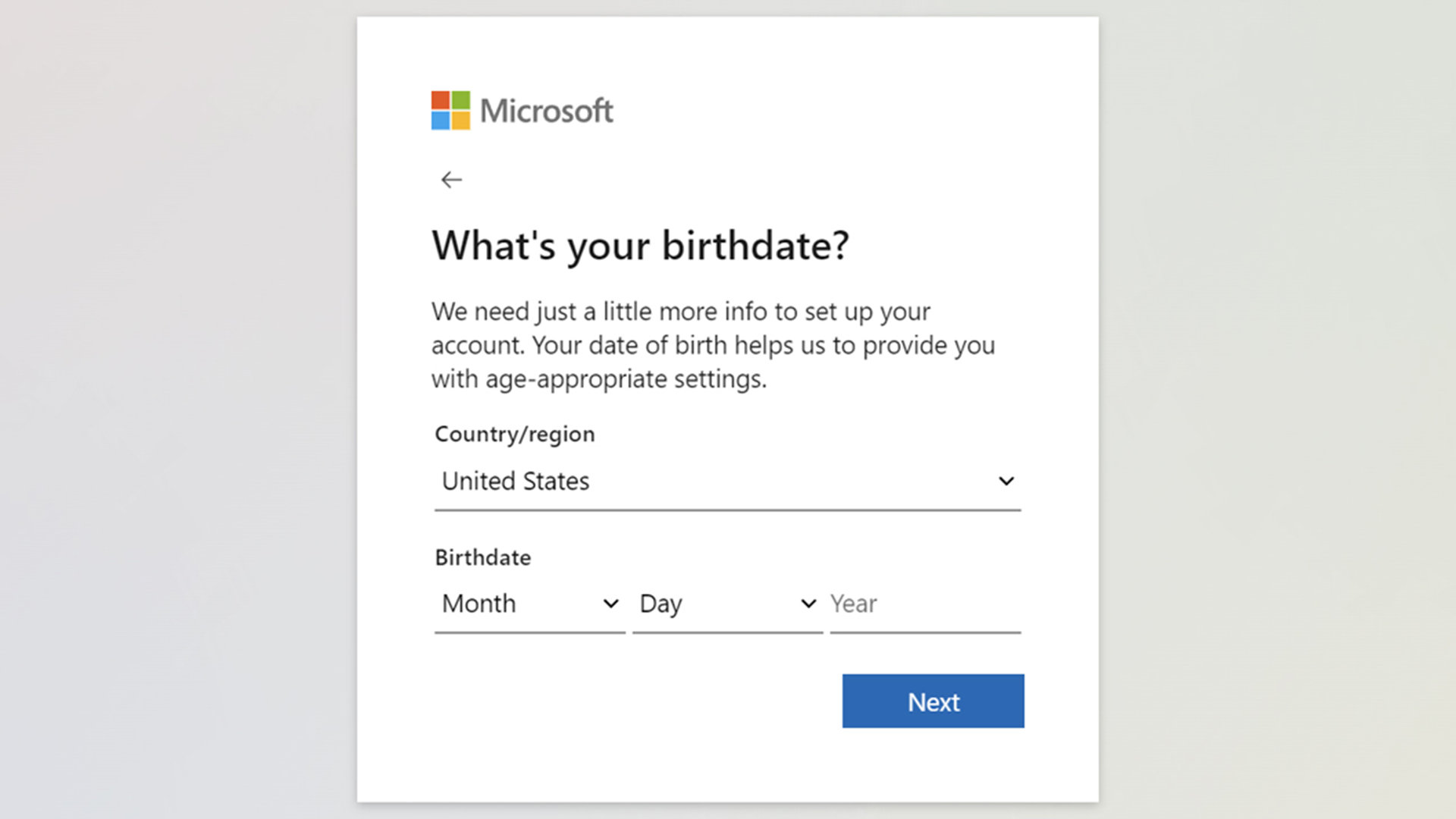 What Is Outlook Birthdate Page