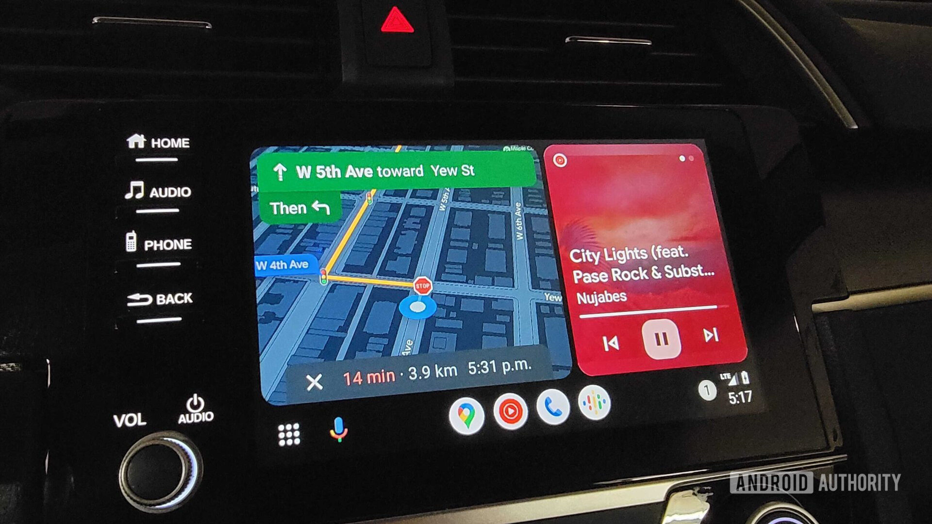 android auto dashboard