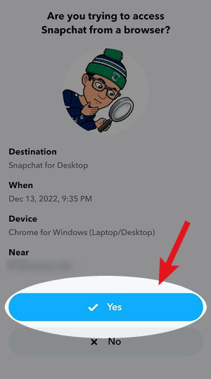 android confirmation snapchat web 1