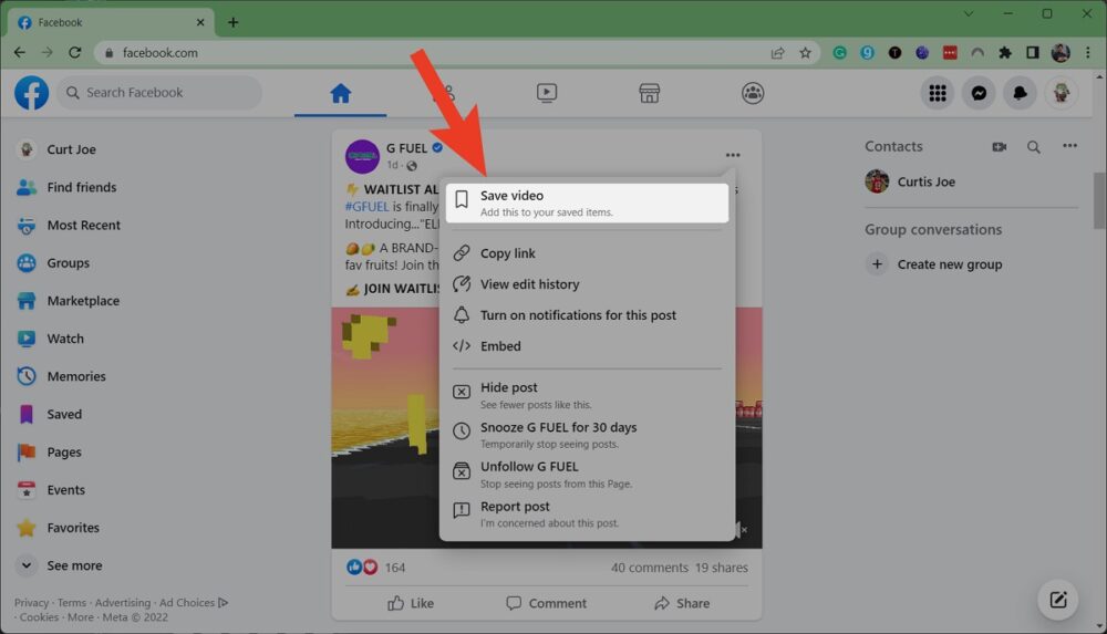 How to save videos on Facebook Android Authority