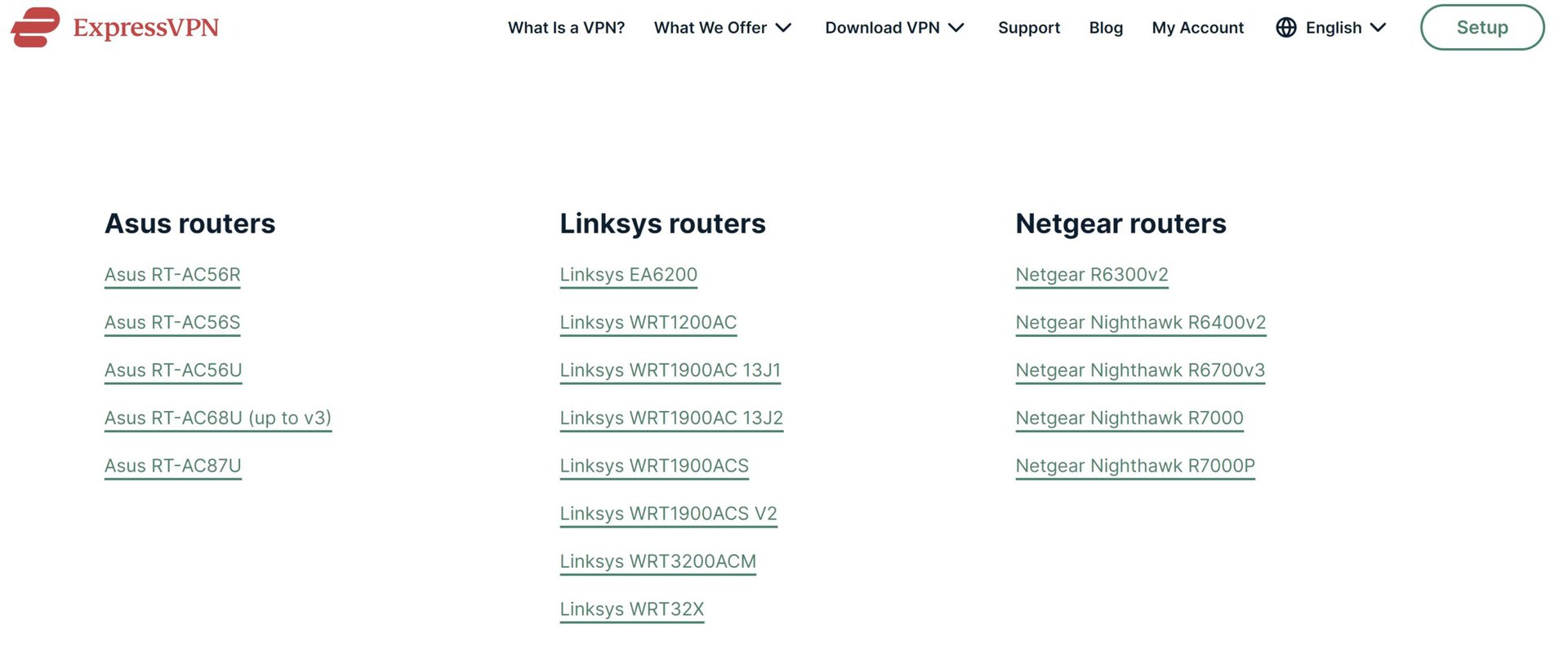 expressvpn supported routers