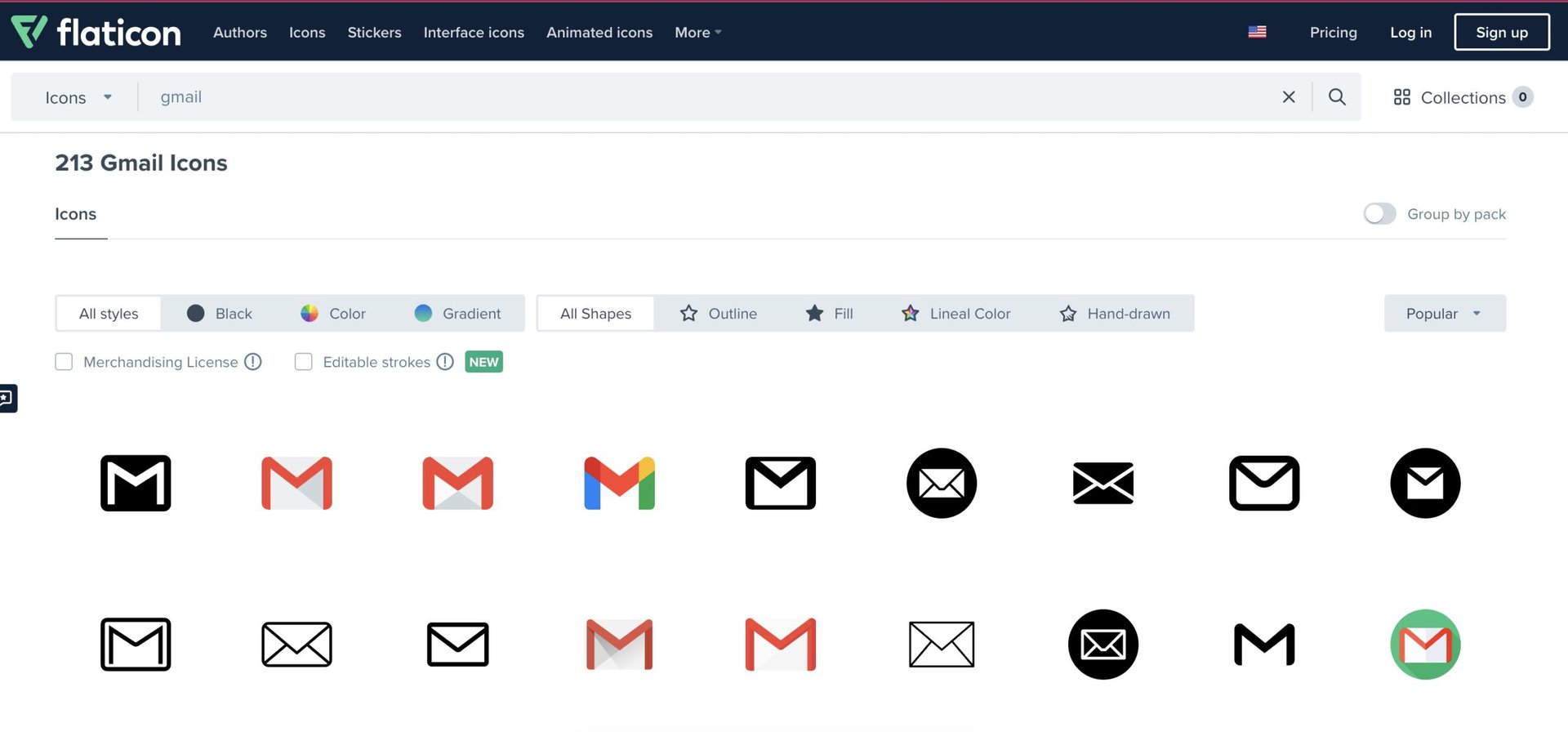 flaticon gmail