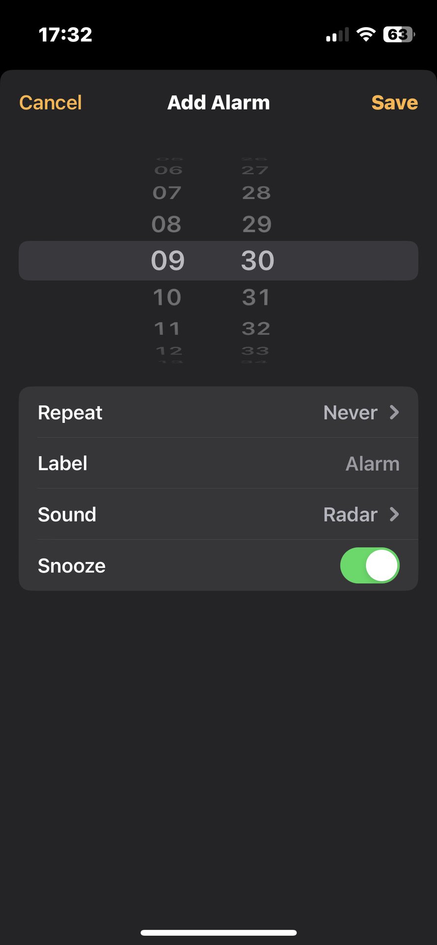 iphone alarm 2