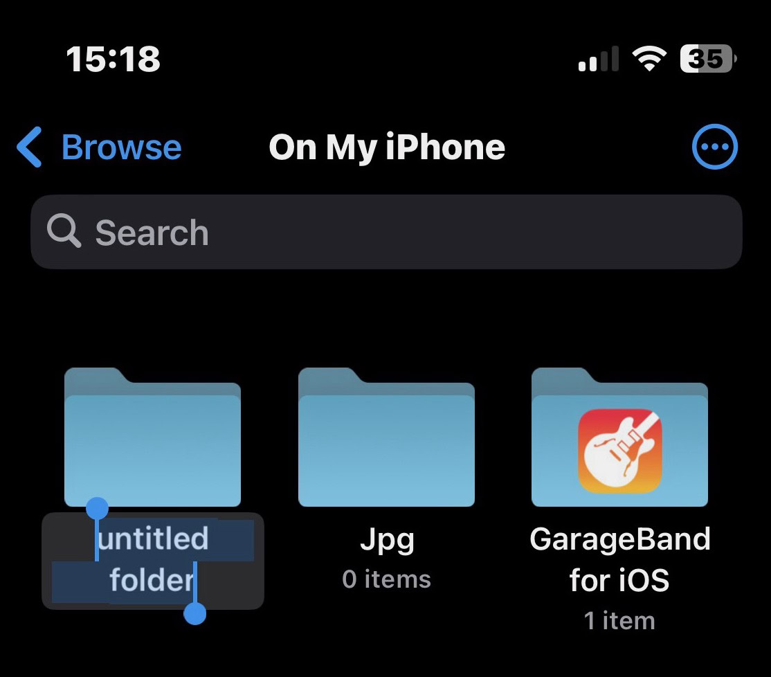 files app name folder