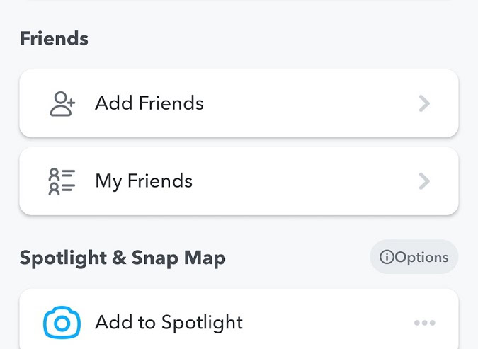 my friends in snapchat