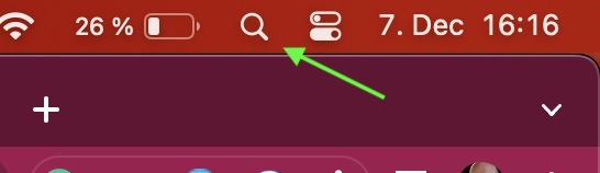 spotlight mac menu icon