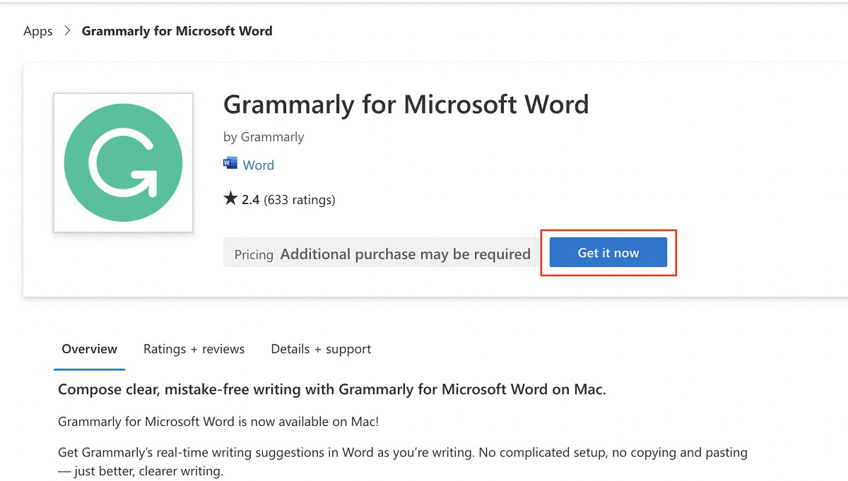 step 4 mac get it now grammarly