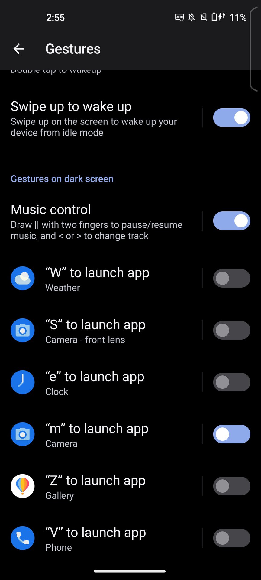 ASUS Zenfone 9 Gestures screenshot