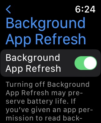 Apple Watch Background App Refresh