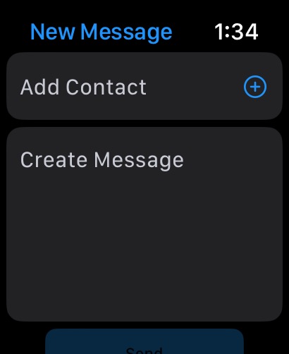 Apple Watch Create Message