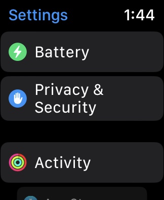 Privacy and Security Screenshot
