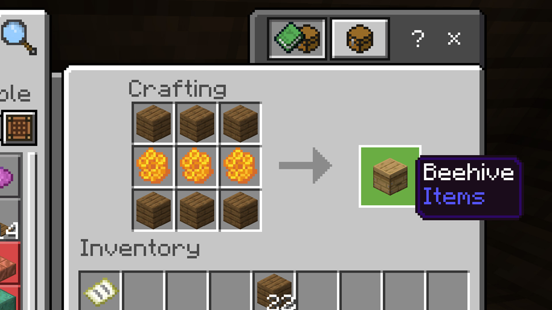 Craft Beehive Minecraft