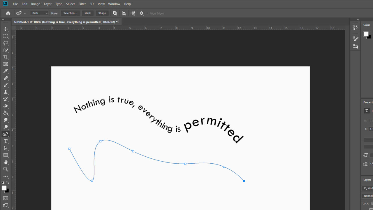 How to curve text in Photoshop - Android Authority