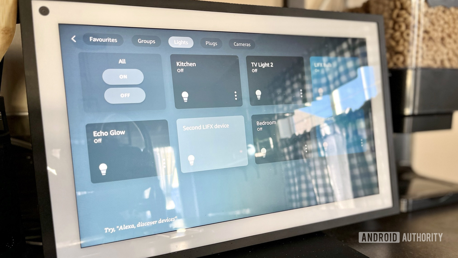 Extended smart home controls on an Echo Show 15