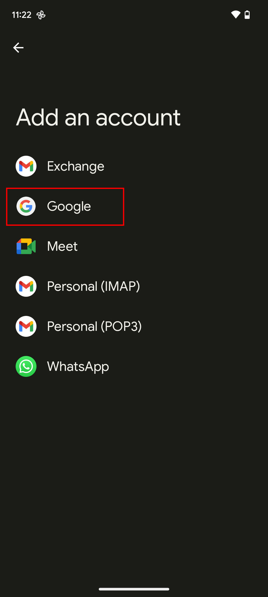 How to add a Google account on your Android phone 3