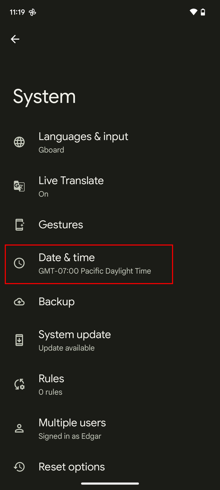 How to change the date and time settings on Android 2