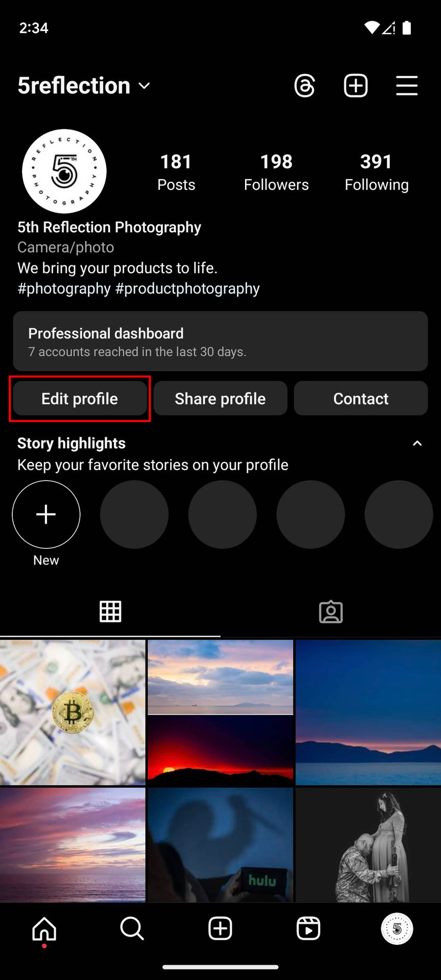How to change your Instagram username on the Adnroid app 2