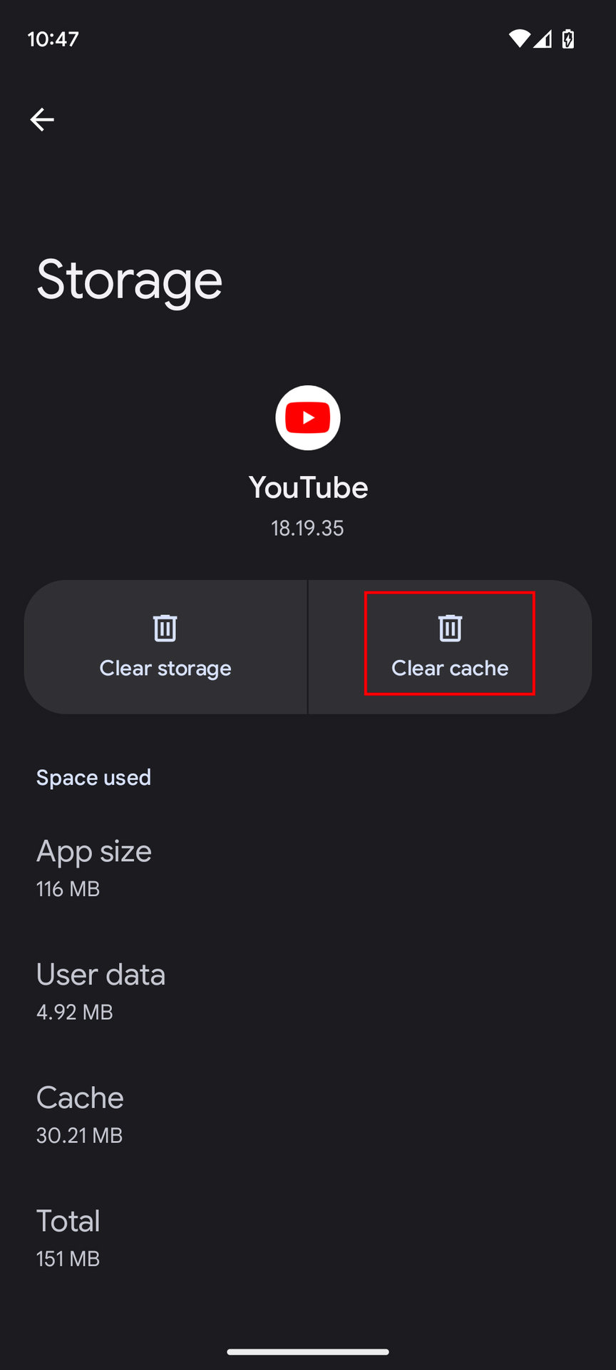 How to clear YouTube cache on Android 4
