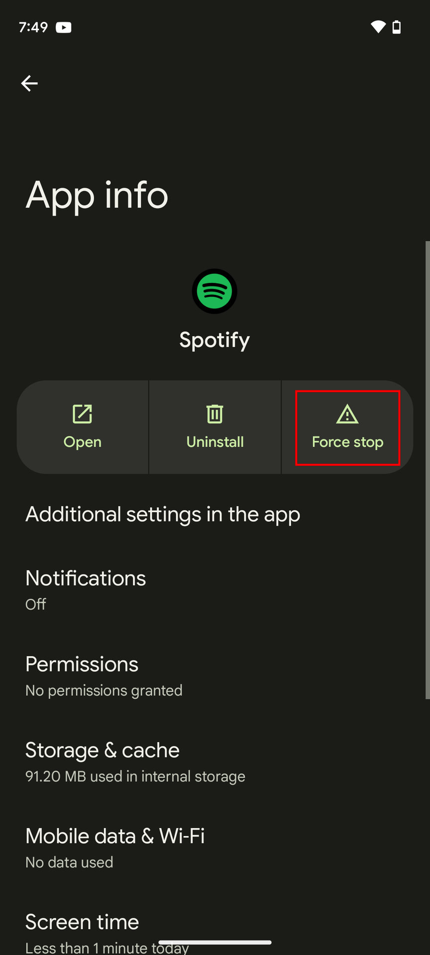 How to close Spotify on Android 3