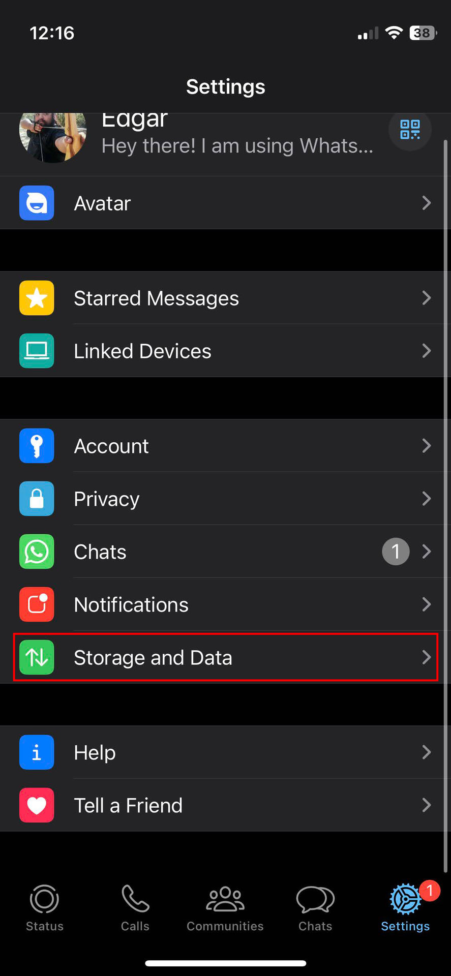 How to delete WhatsApp data on iPhone 1