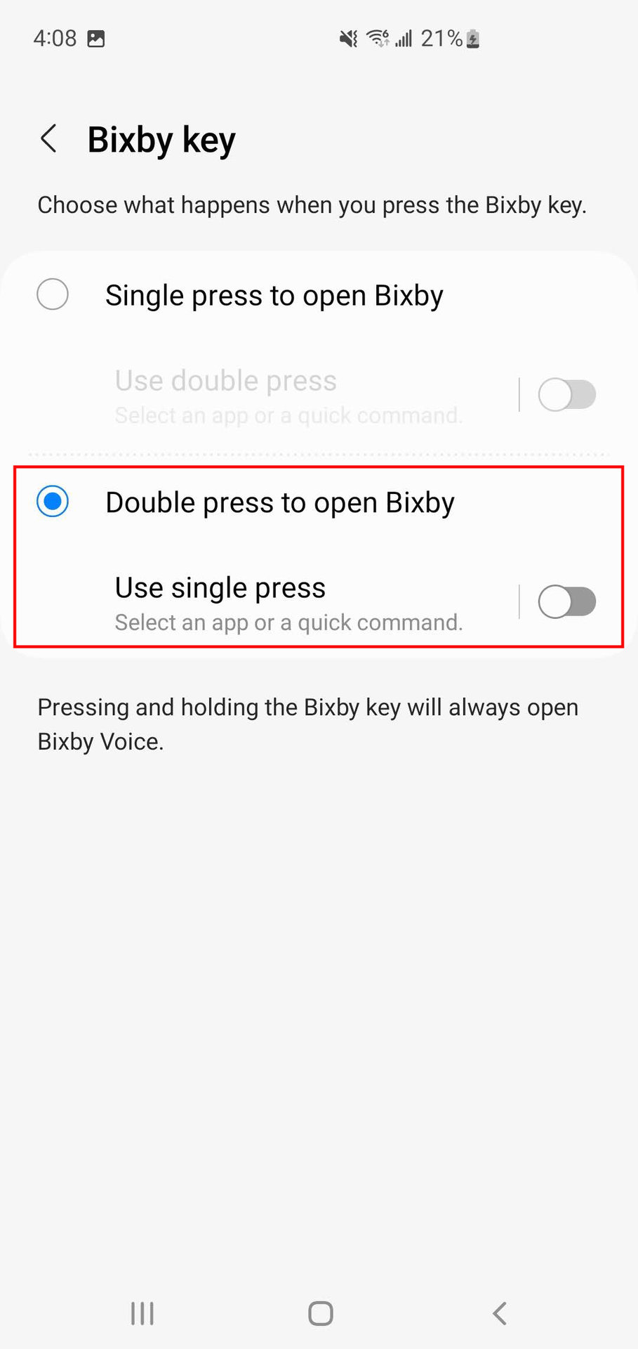 How to edit the side button on older Galaxy phones 3