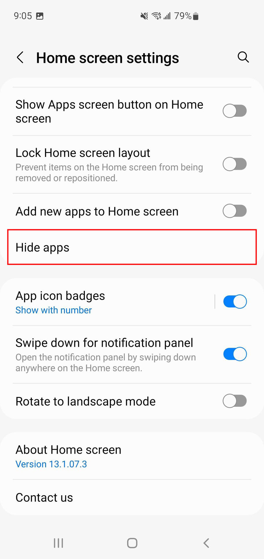 How to hide apps on Samsung phone 3