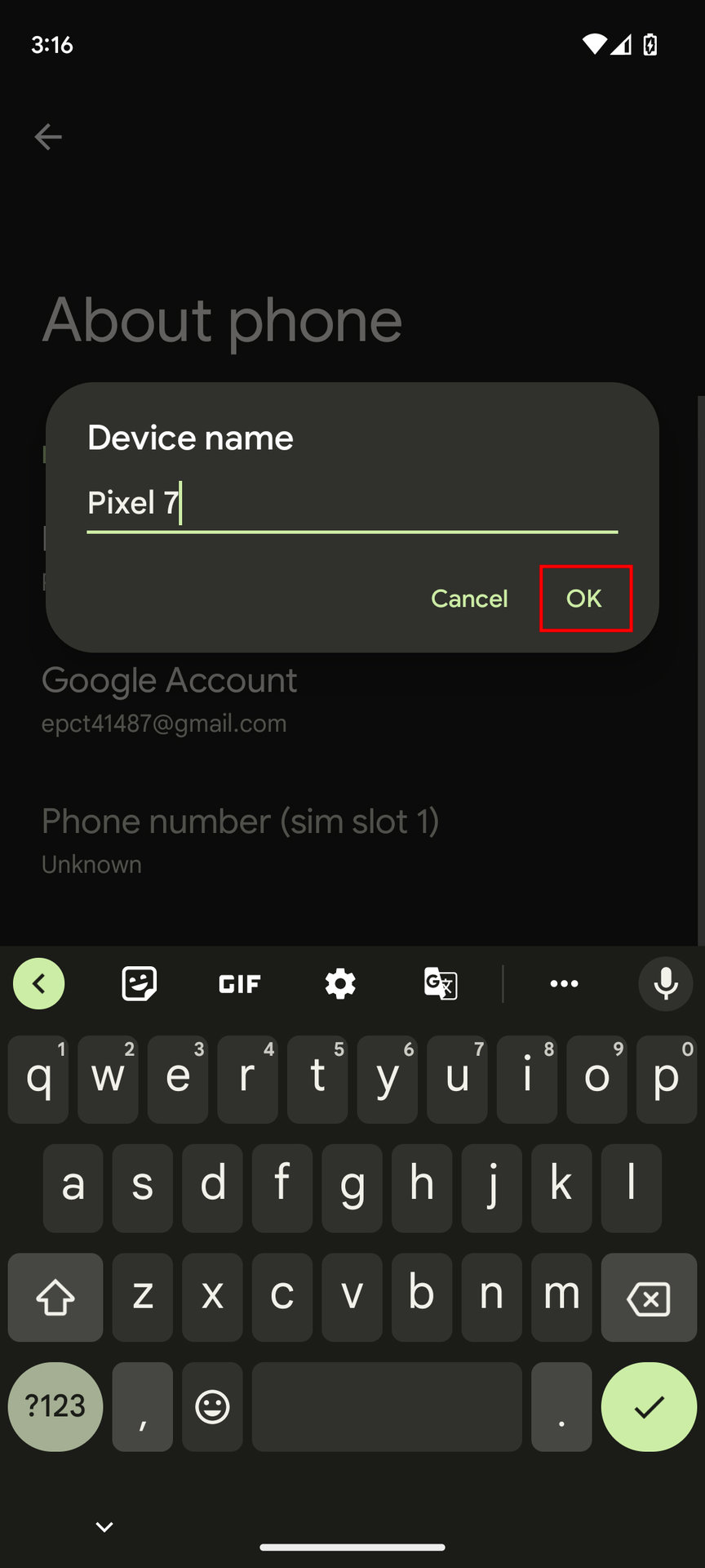 How to rename your Android device 3