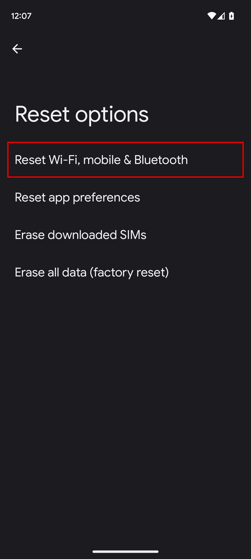 How to reset network settings on Android 3 - Fixing mobile data issues