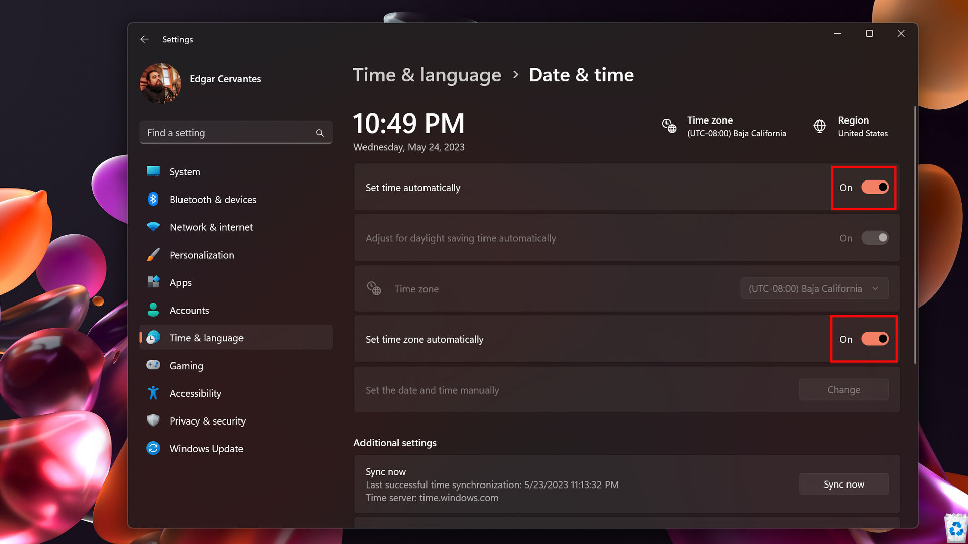 How to set date and time on Windows 11 3