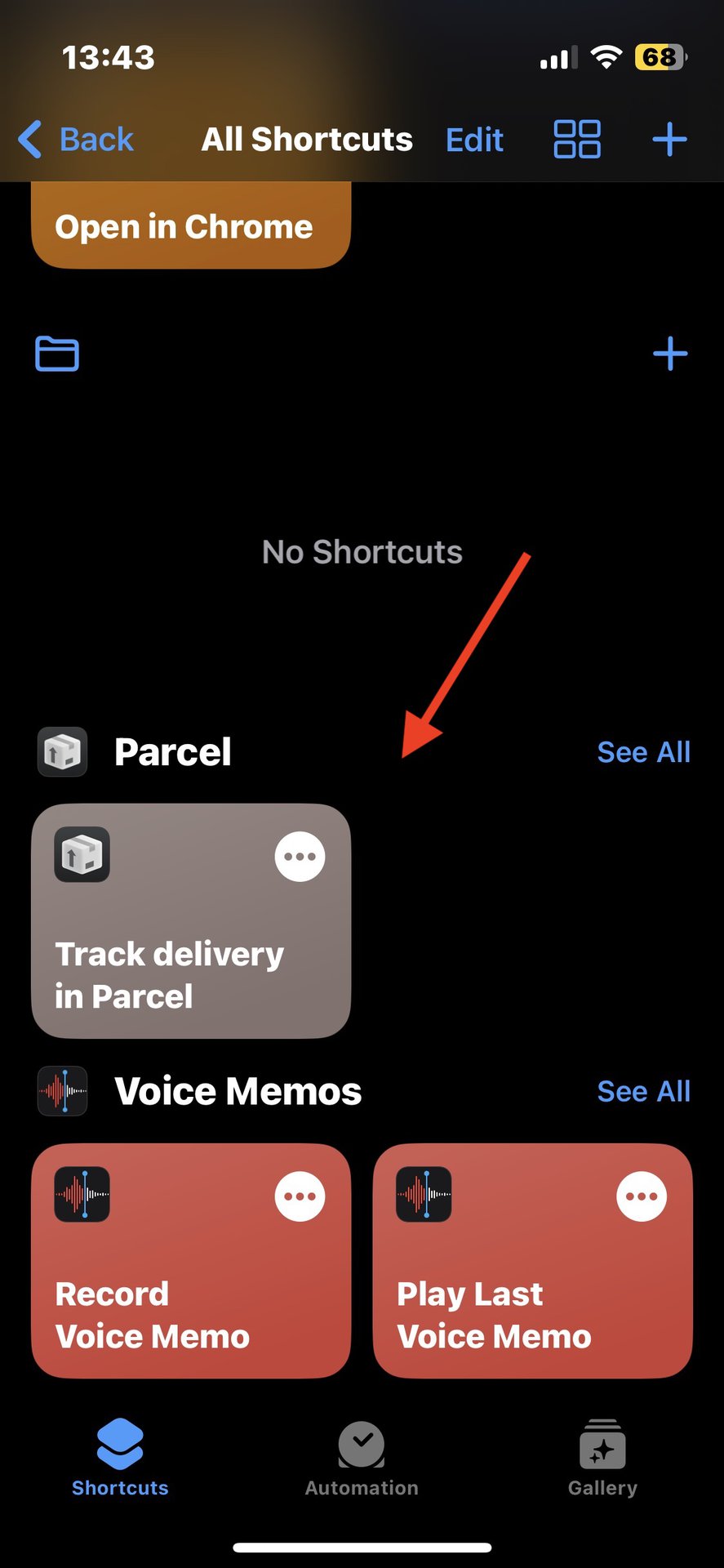 IOS shortcuts app shortcuts