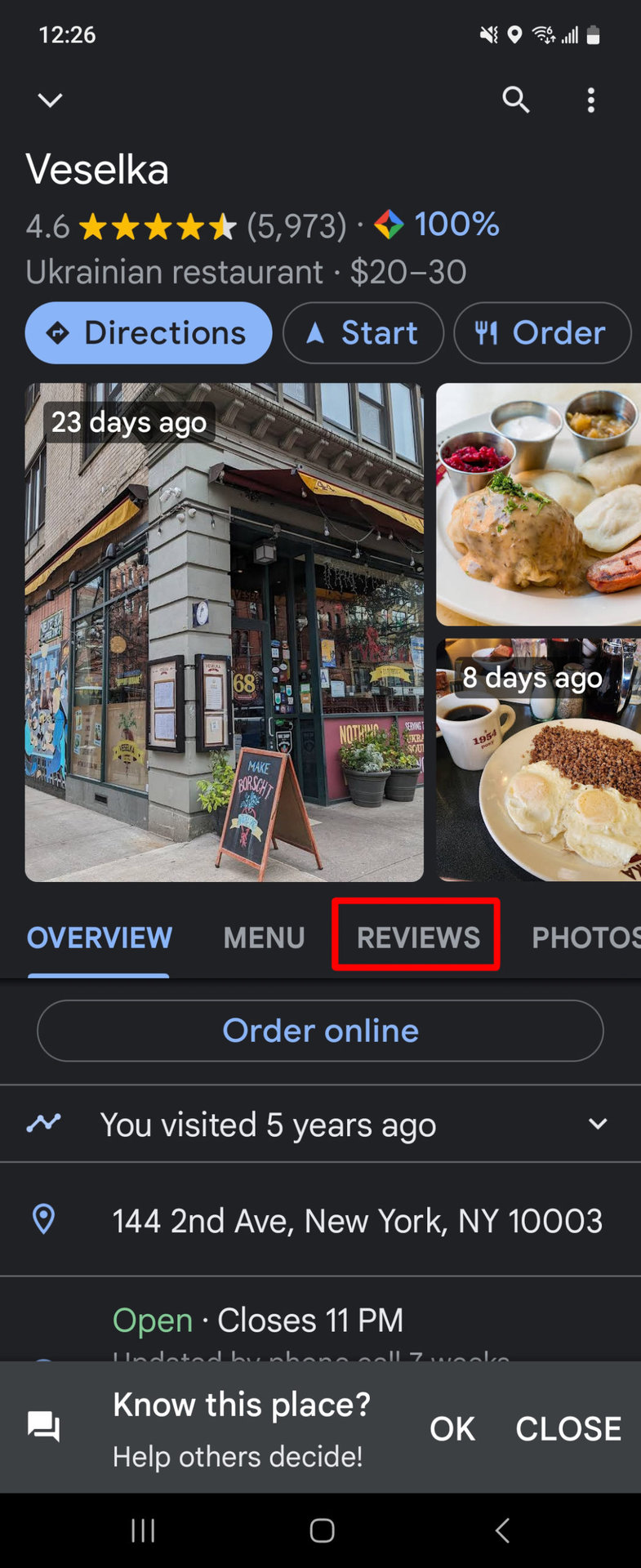 Leave Google Review in Maps Reviews Button
