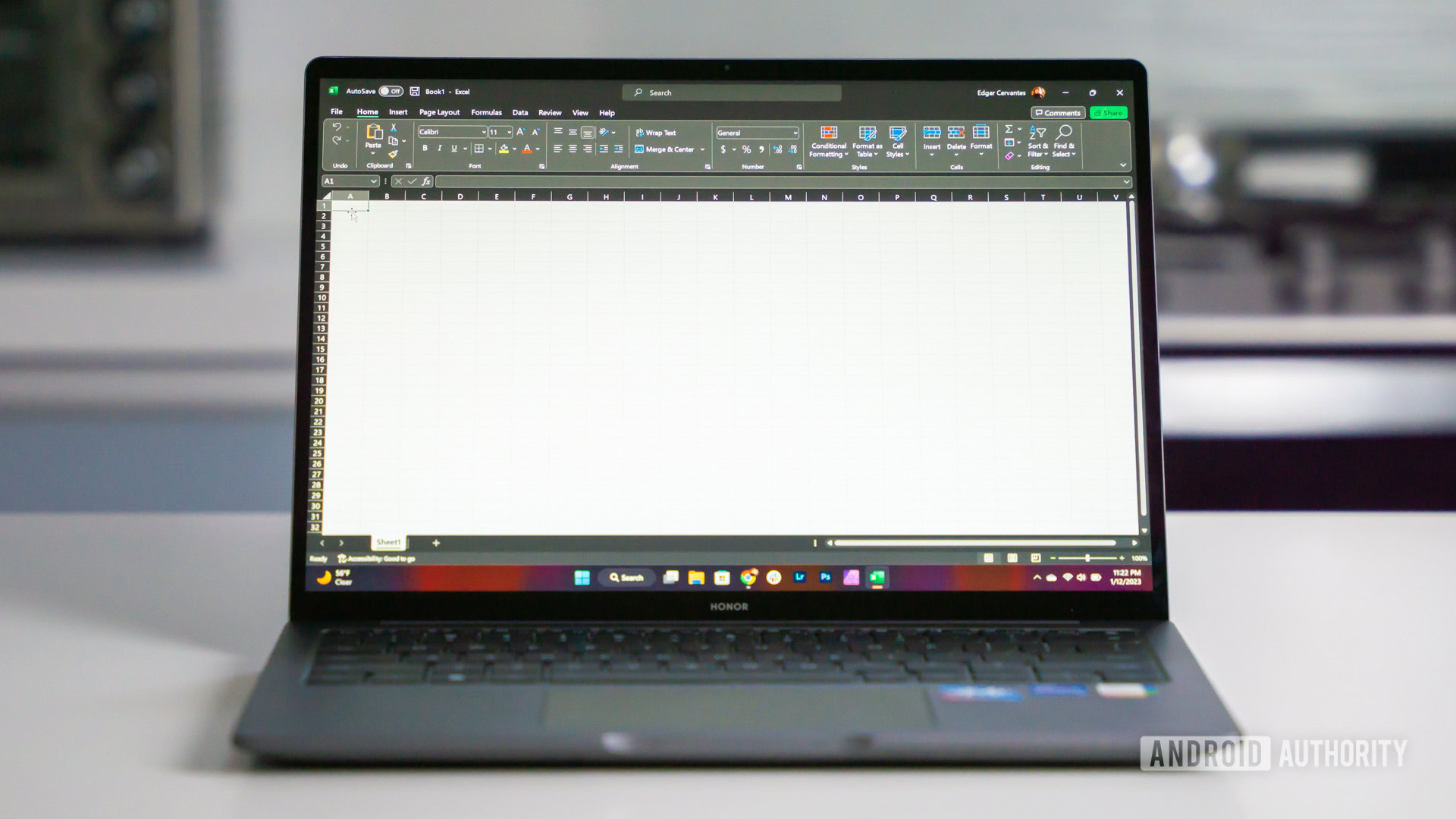 Microsoft Excel on Windows laptop 2