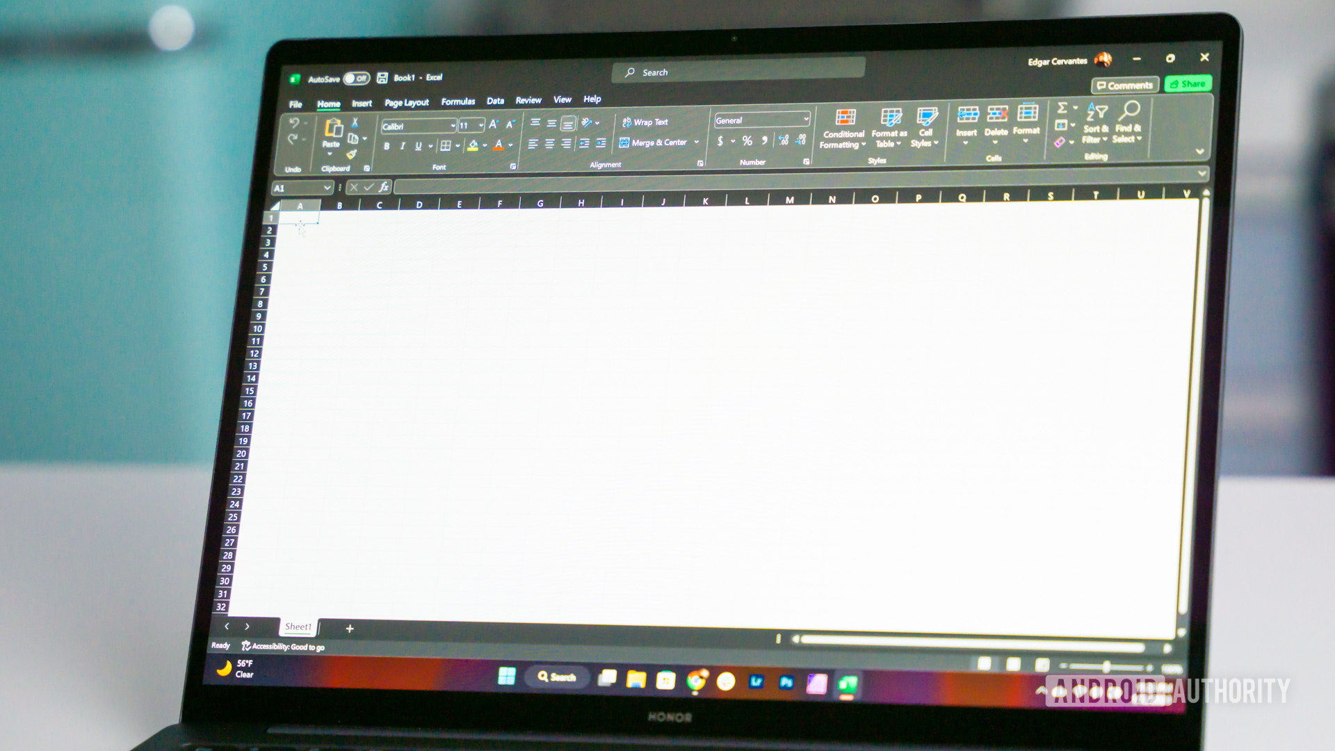 Microsoft Excel on Windows laptop 3