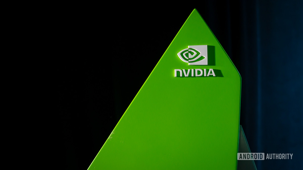 NVIDIA logo stock CES 2023 3
